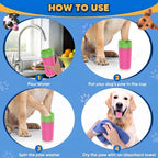 Pet Paw Cleaner Cup - Dog & Cat Foot Wash Brush