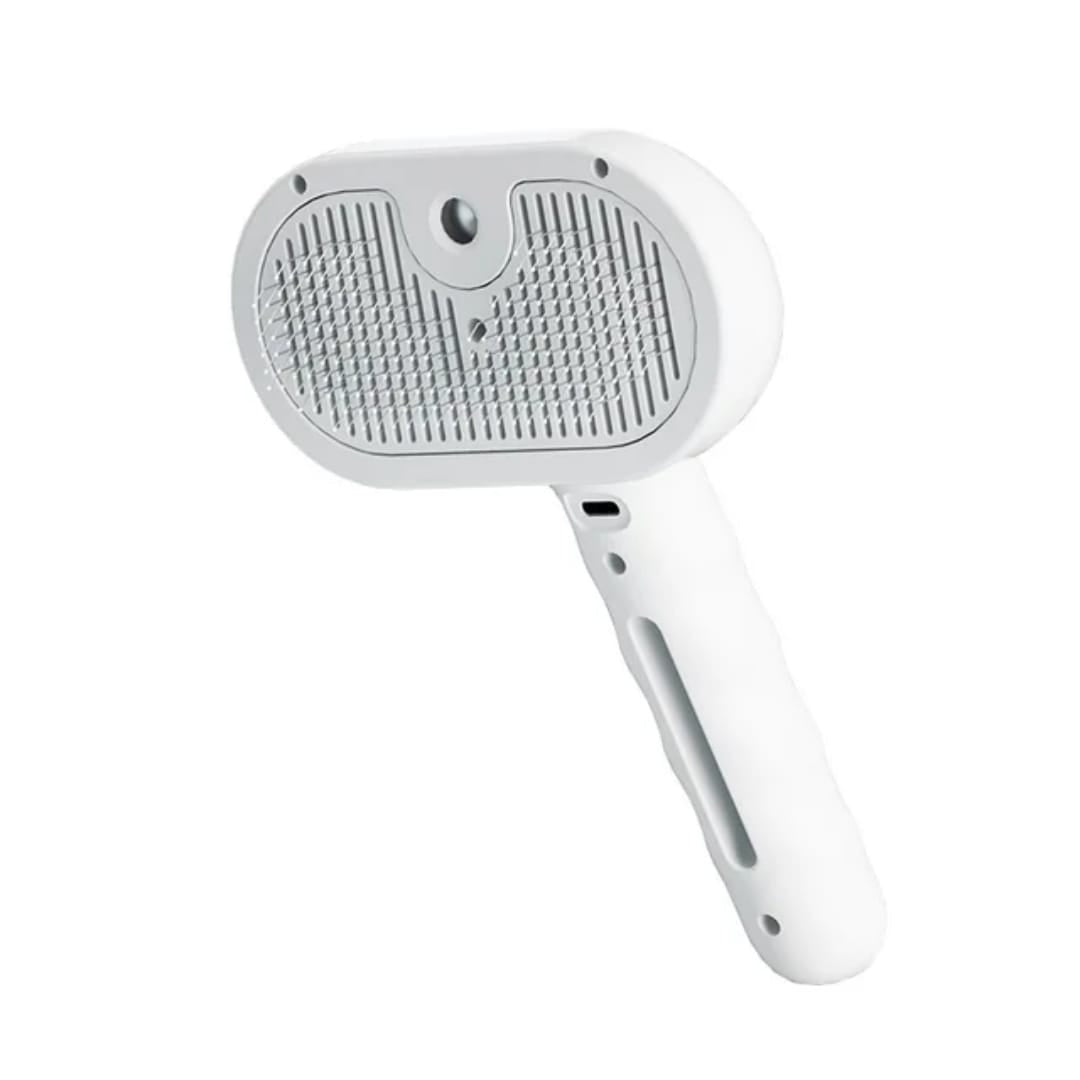 Pet Grooming Spray Massage Brush w/ 200mAh Battery Professional Grooming Tool Dogs Cats