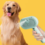 Pet Grooming Spray Massage Brush w/ 200mAh Battery Professional Grooming Tool Dogs Cats