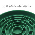 Spiral Maze Slow Feeder Bowl - Dogs & Cats Silicone Pet Dish