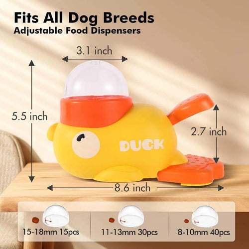 Cute Duck-Shaped Slow Feed Pet Bowl | Anti-Choking Dog & Cat Feeder with Interactive Food Puzzle Design