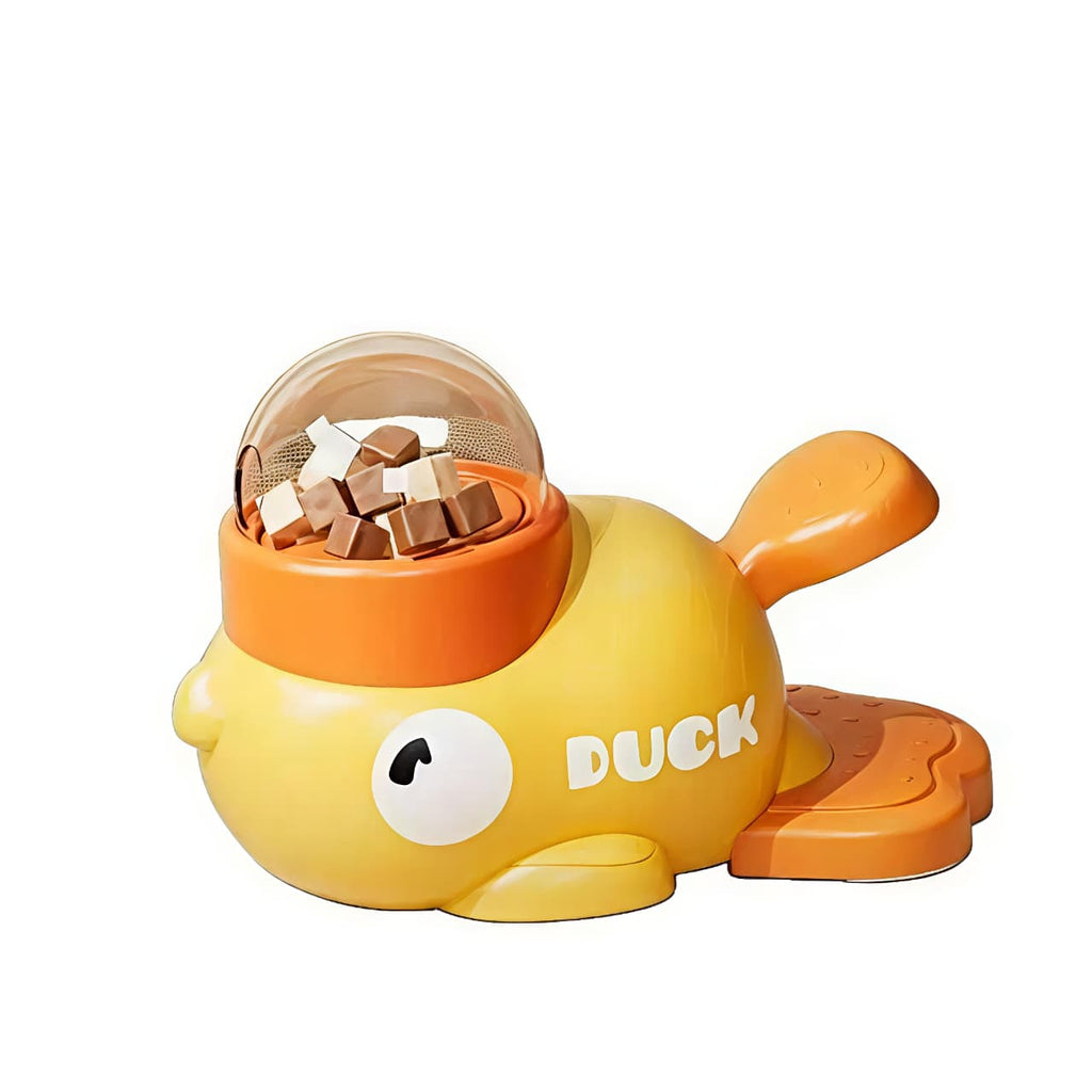 Cute Duck-Shaped Slow Feed Pet Bowl | Anti-Choking Dog & Cat Feeder with Interactive Food Puzzle Design