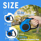 16FT Retractable Dog Leash with Non-Slip Handle