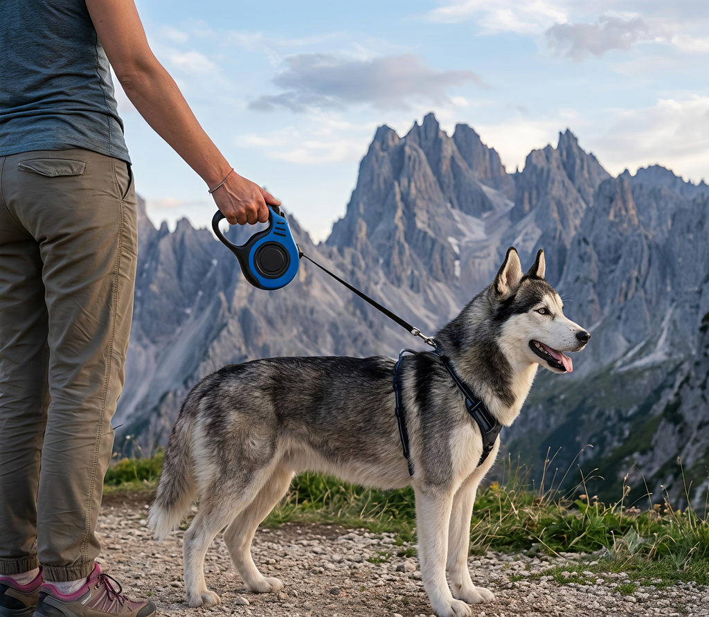 16FT Retractable Dog Leash with Non-Slip Handle