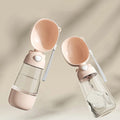 Portable Pet Water Bottle with Food Container | Travel Dog & Cat Water Dispenser | 2-in-1 On-the-Go Pet Care Bottle